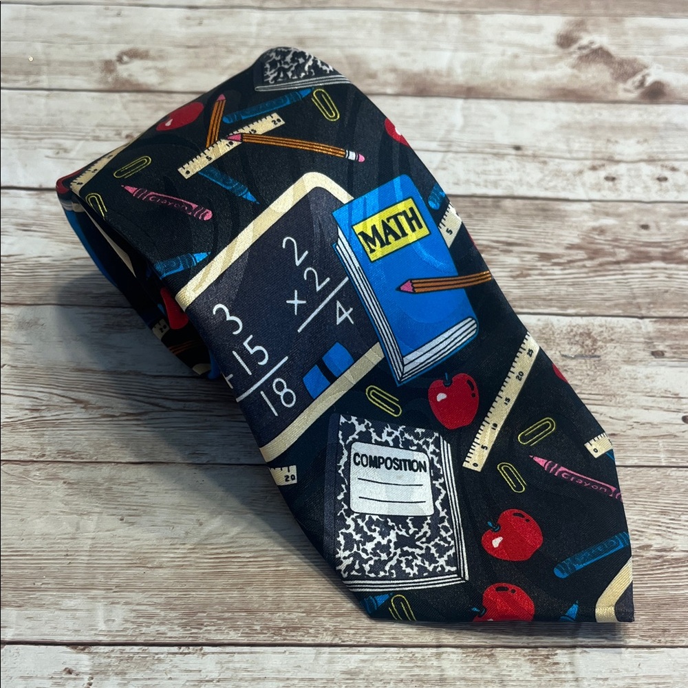 Educational Themed Black Tie